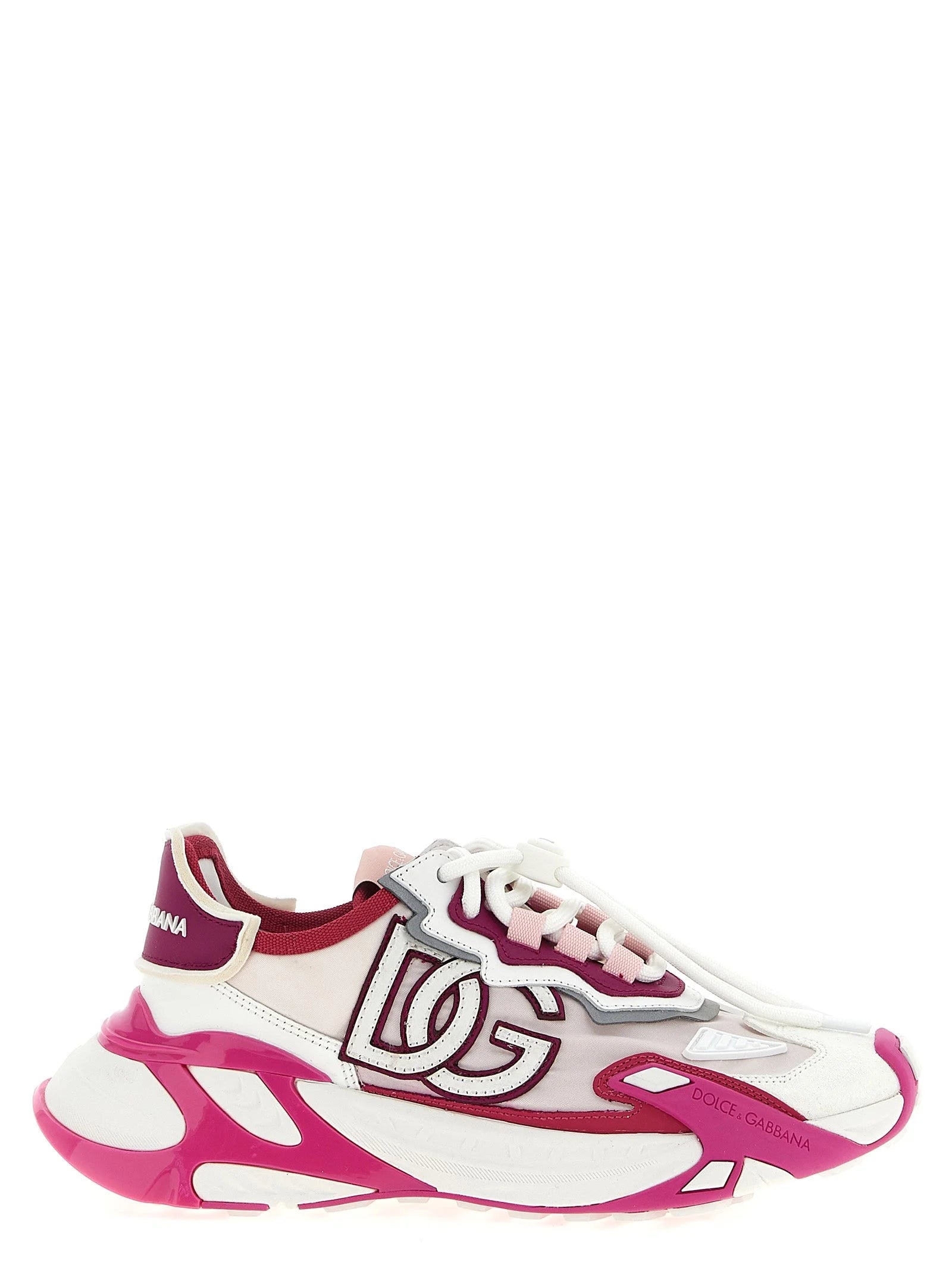 Dolce & Gabbana Fuchsia Viscose Athletic Sneakers - EU35/US5