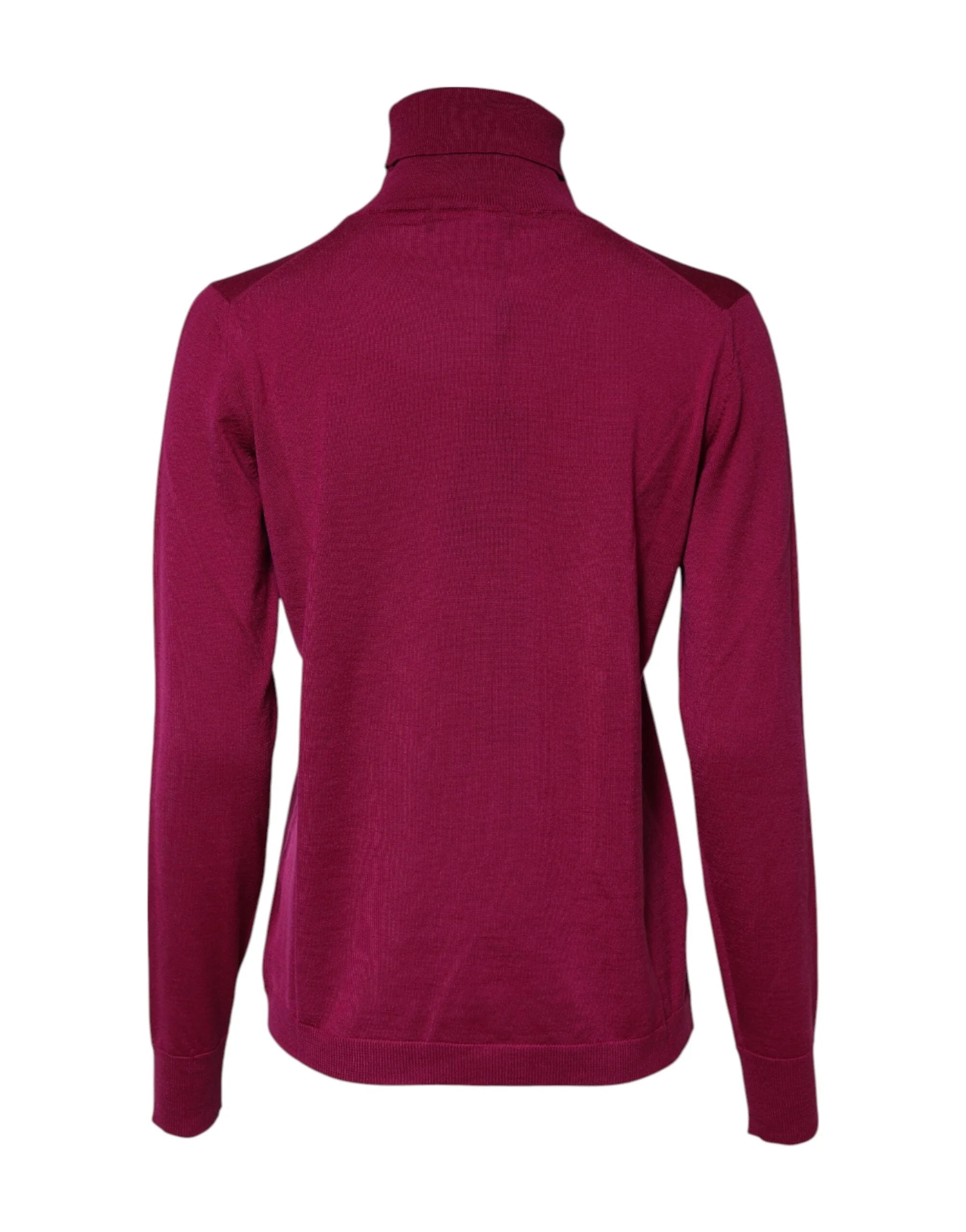Dolce & Gabbana Fuchsia Wool Long Sleeves Turtleneck Sweater - IT42|M - Sweaters