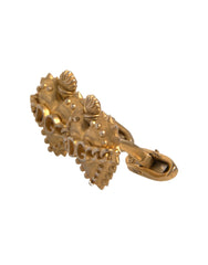 Dolce & Gabbana Gold 925 Sterling Silver DG Heart Cufflink - Cufflinks