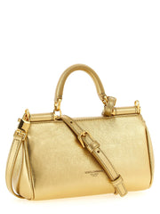Dolce & Gabbana Gold Calfskin Handbag