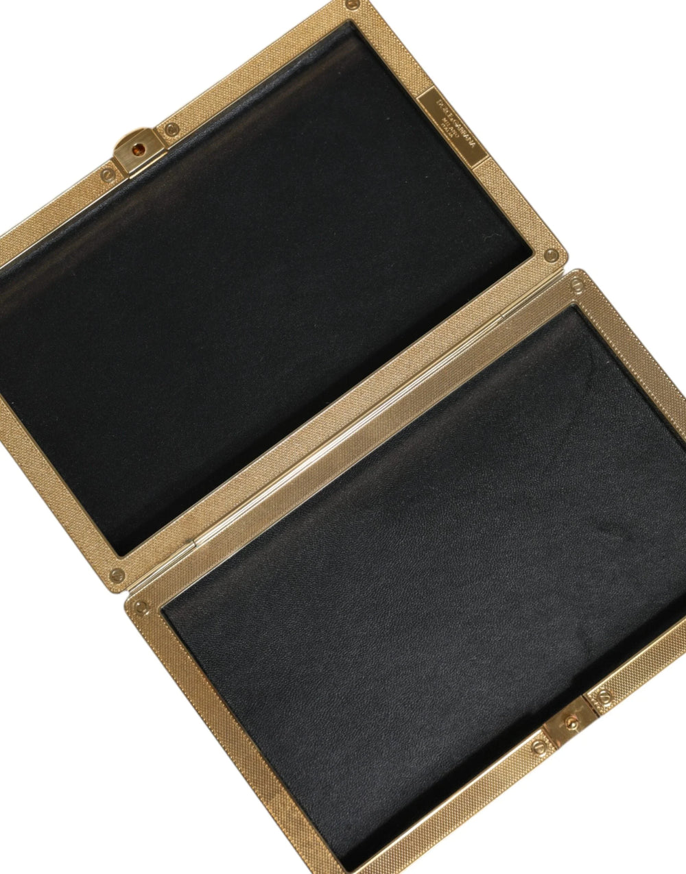 Dolce & Gabbana Gold Crystal Bifold Clutch Evening Party Women Purse Bag - Clutch Bags