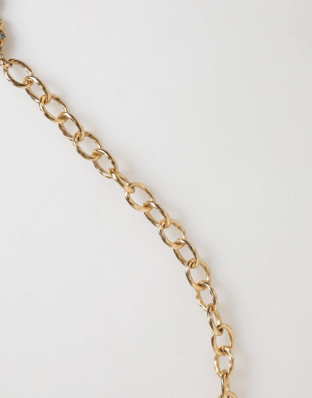 Dolce & Gabbana Gold Crystal Clock Pendant Statement Jewelry Necklace - Necklaces