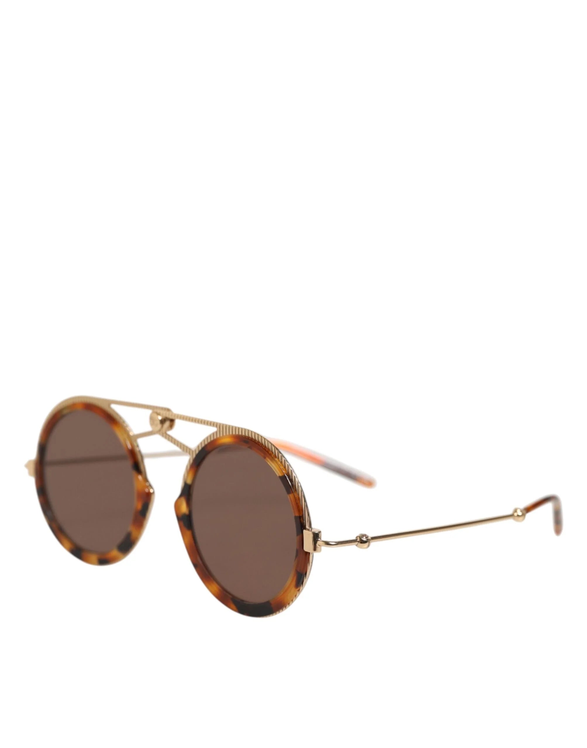 Dolce & Gabbana Gold Havana Frame DG Fatto A Mano Eyewea Sunglasses - Sunglasses