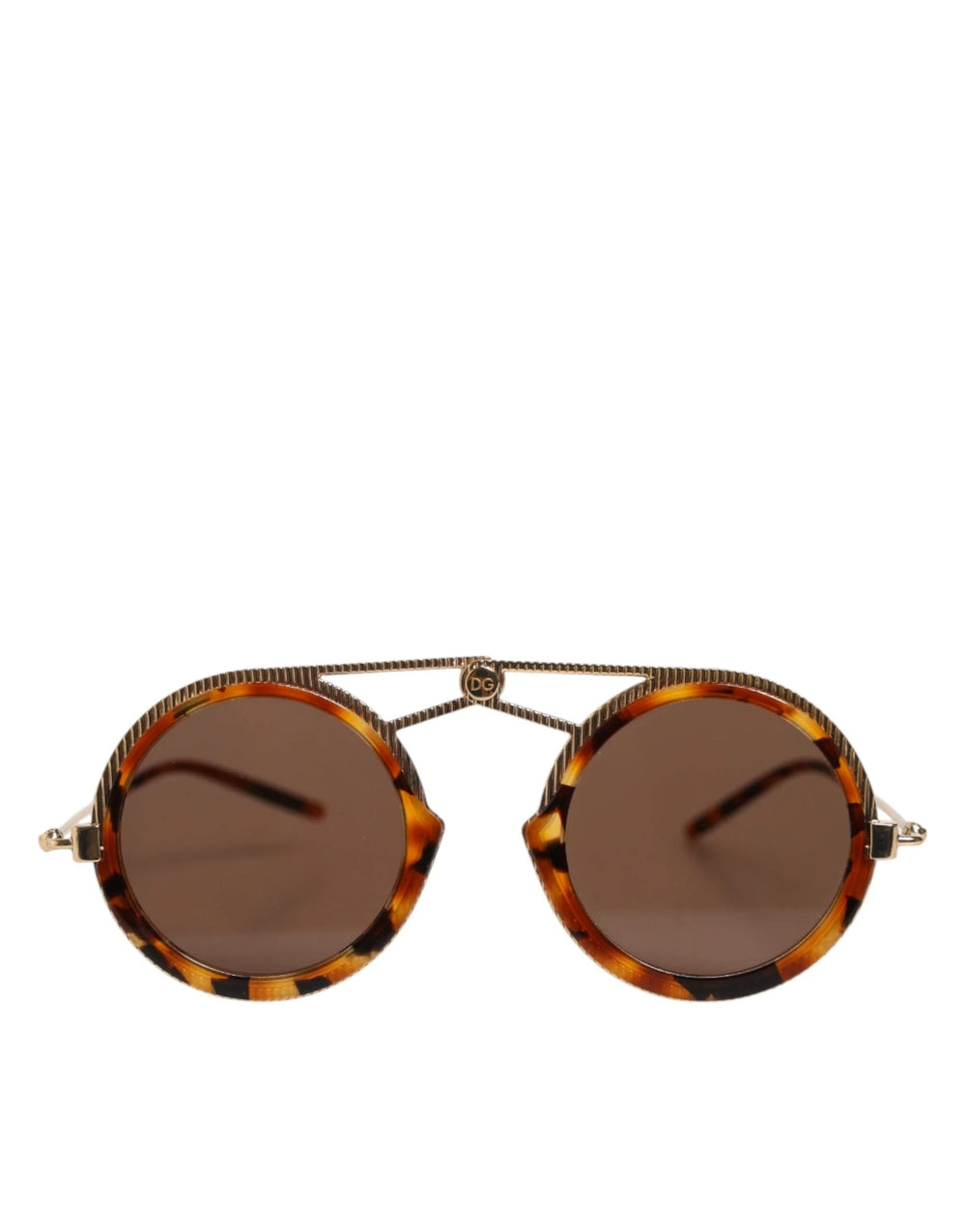 Dolce & Gabbana Gold Havana Frame DG Fatto A Mano Eyewea Sunglasses - Sunglasses