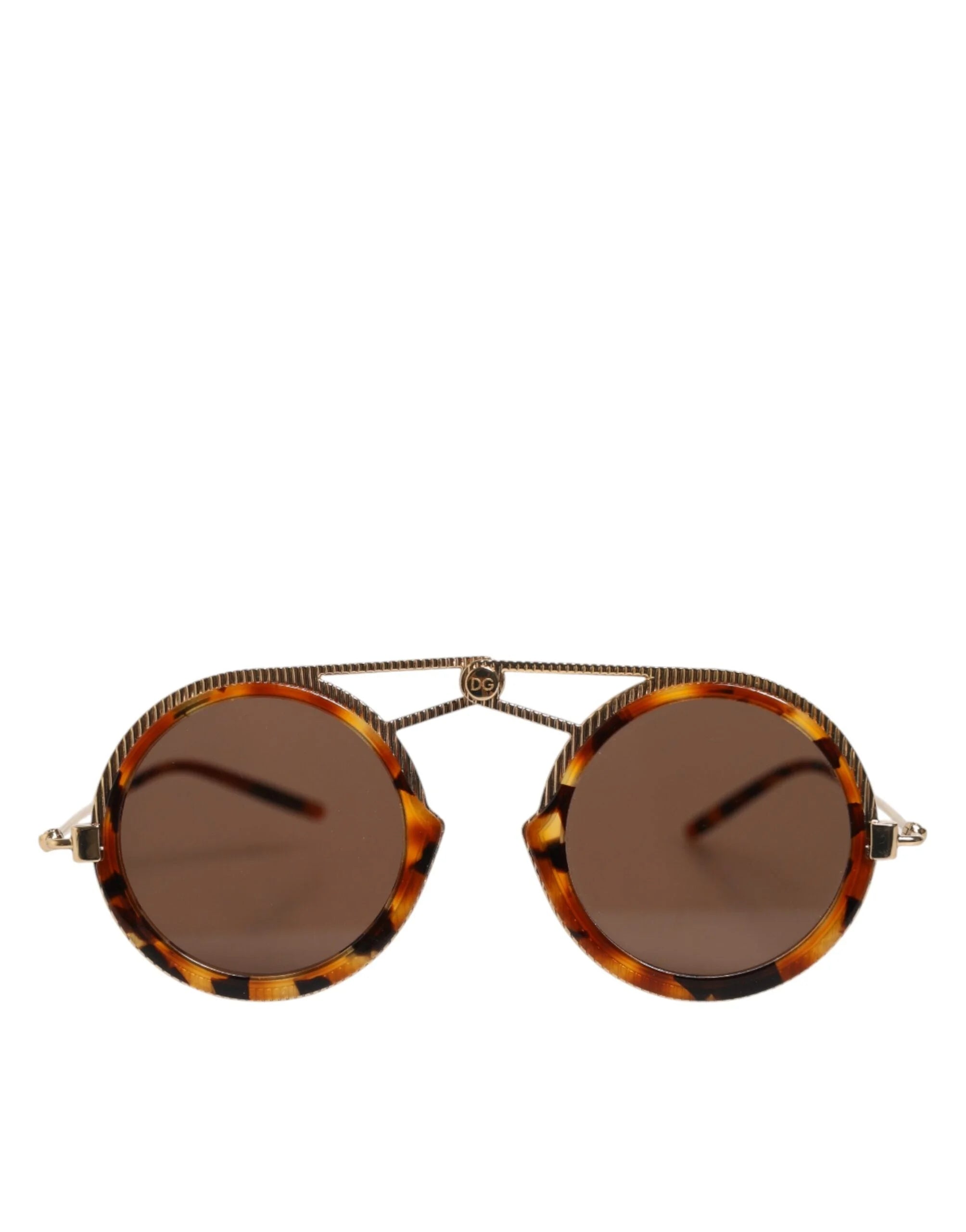 Dolce & Gabbana Gold Havana Frame DG Fatto A Mano Eyewea Sunglasses - Sunglasses