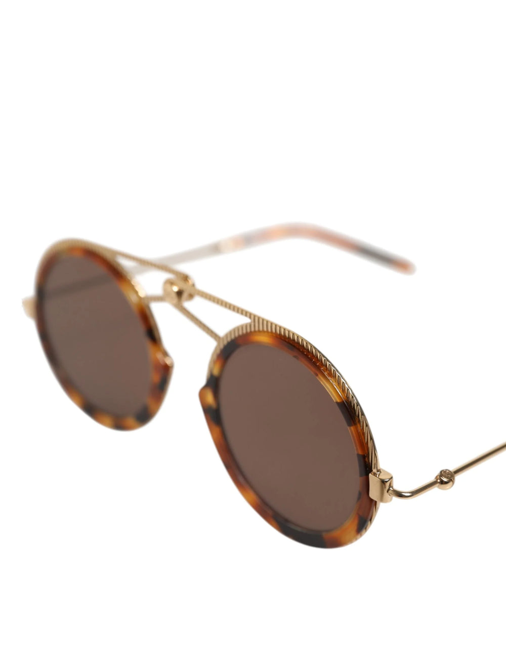 Dolce & Gabbana Gold Havana Frame DG Fatto A Mano Eyewea Sunglasses - Sunglasses