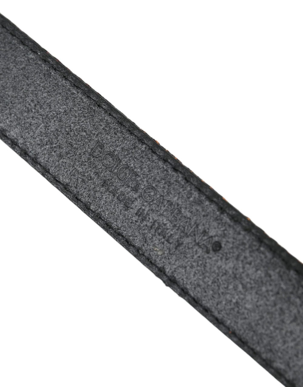 Dolce & Gabbana Gold Jacquard Stripes Silver Metal Buckle Belt - 90 cm / 36 Inches - Belts