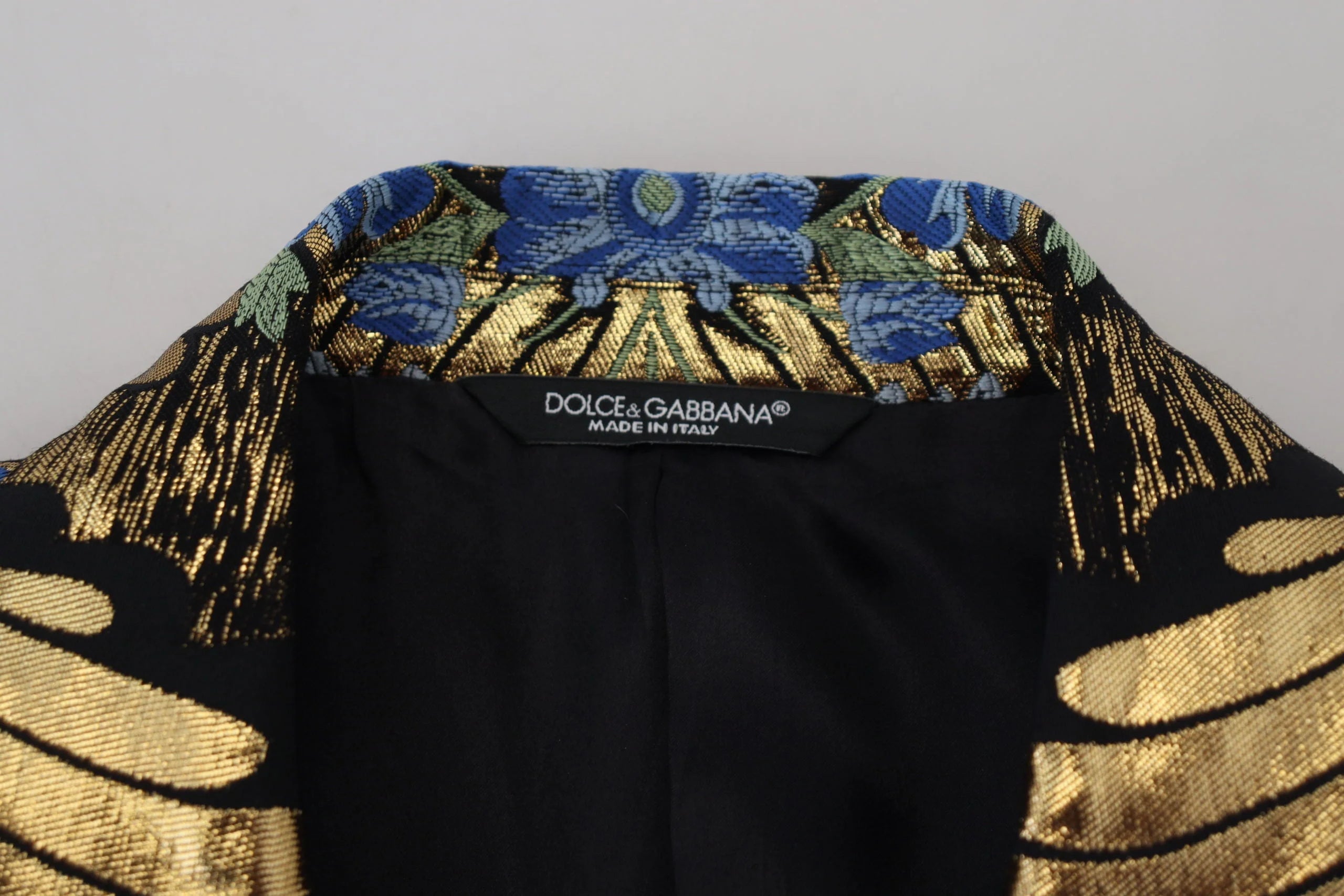 Dolce & Gabbana Gold Lurex Double Breasted Jacket Blazer - Sport Jackets