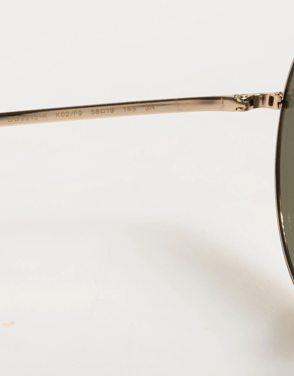 Dolce & Gabbana Gold Metal Round Shades Eyewear Sunglasses - Sunglasses