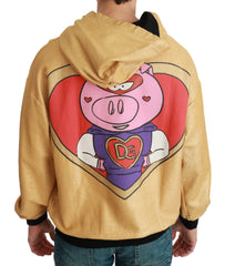 Dolce & Gabbana Gold Pig of the Year Hooded Sweater - Hoodies