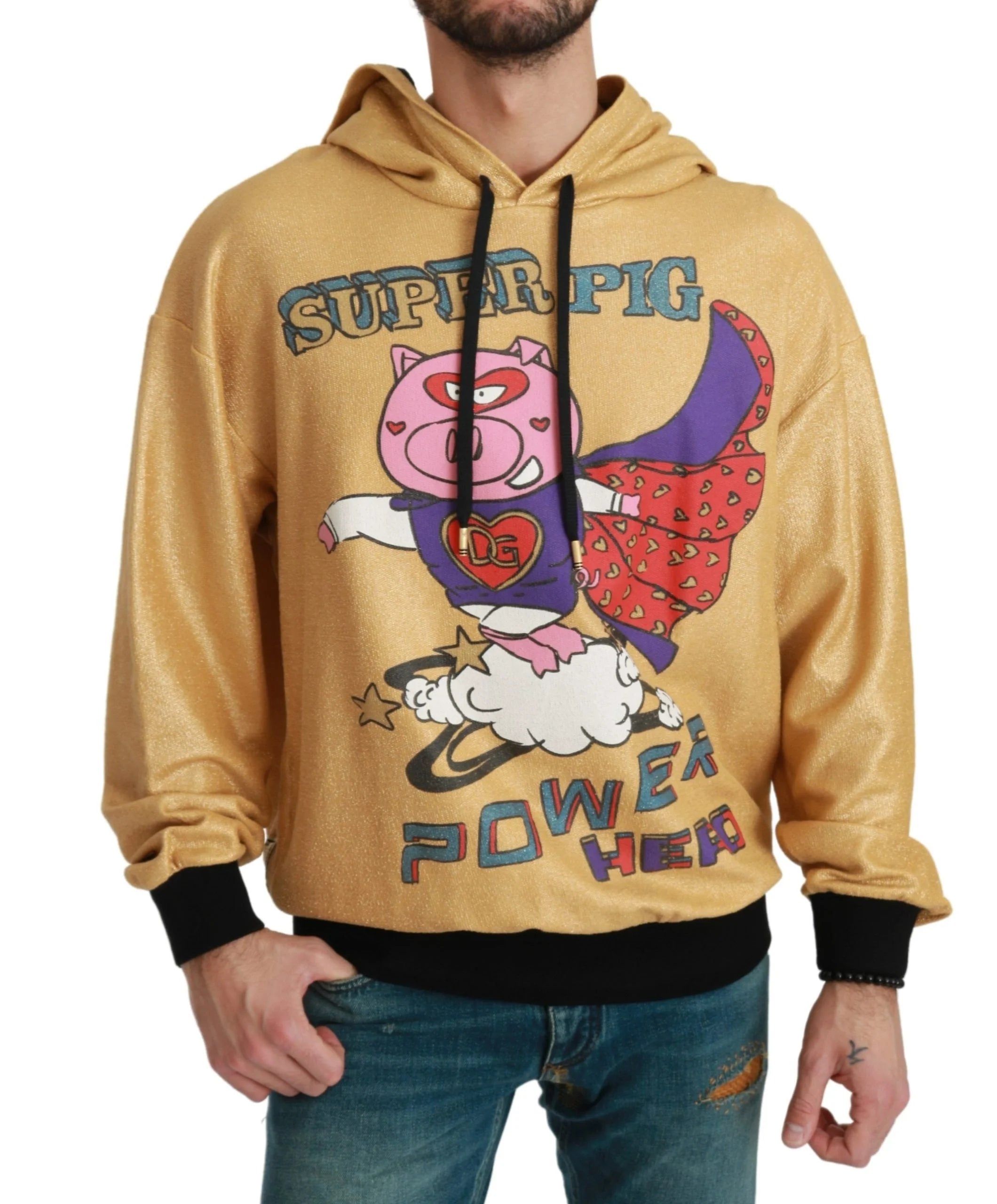 Dolce & Gabbana Gold Pig of the Year Hooded Sweater - Hoodies