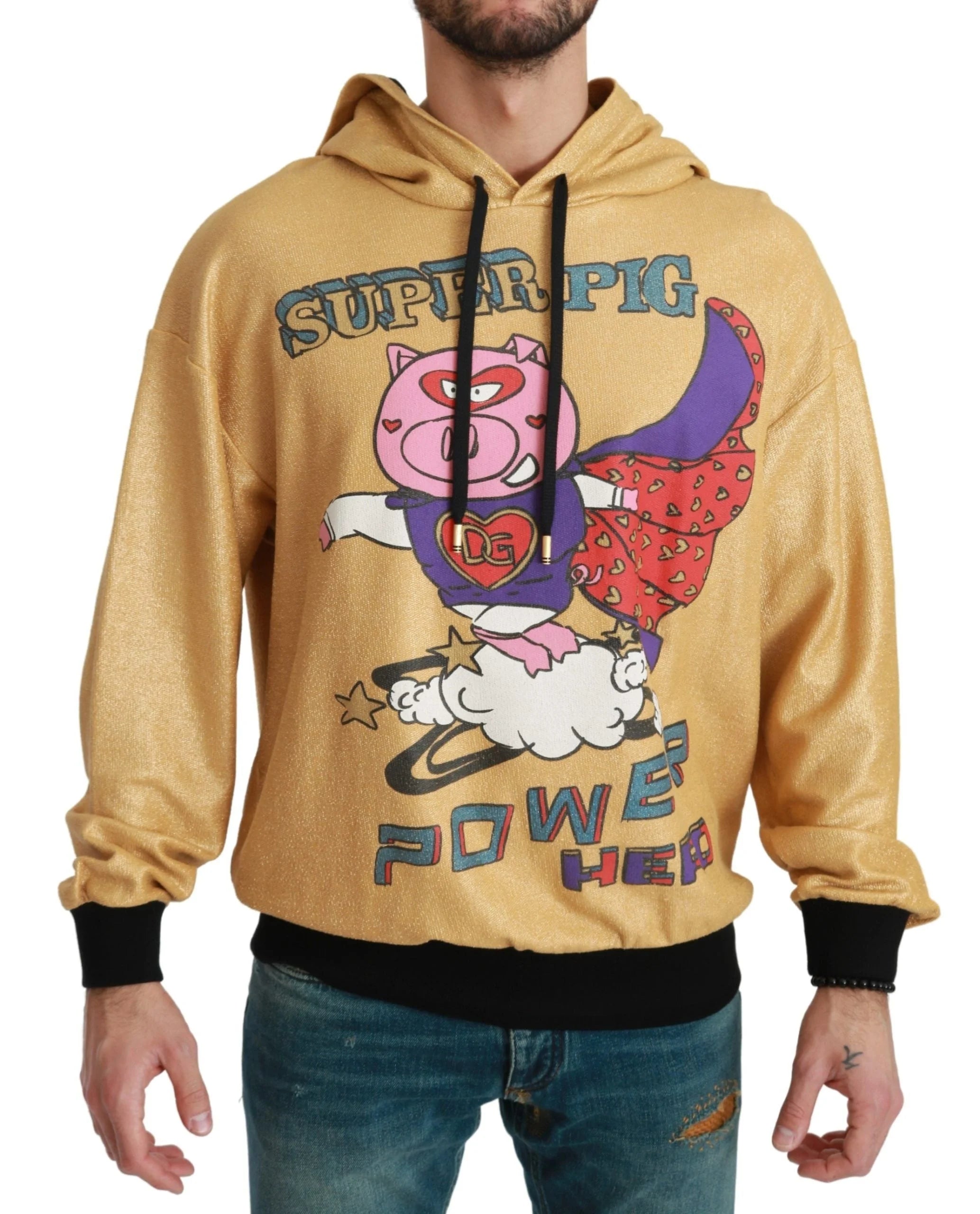 Dolce & Gabbana Gold Pig of the Year Hooded Sweater - Hoodies