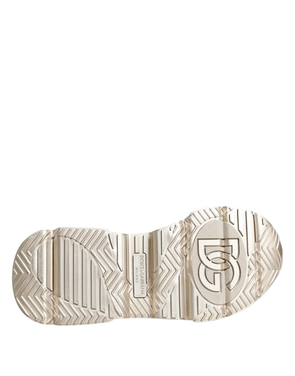 Dolce & Gabbana Gold Sequin Iridiscent Daymaster Sneakers Shoes - Sneakers