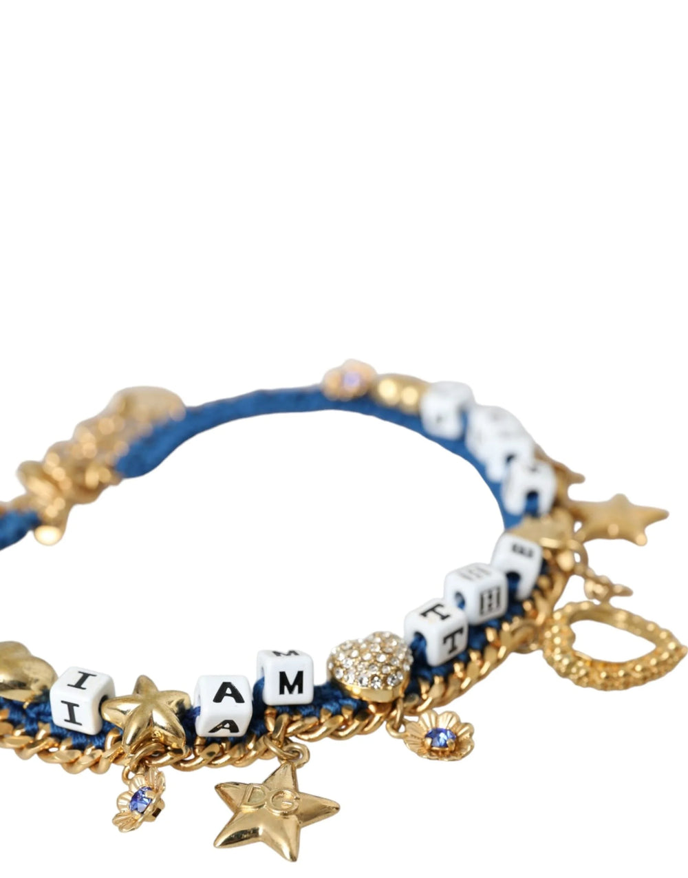 Dolce & Gabbana Gold Tone Brass Chain Iam The Star Bracelet - Bracelets
