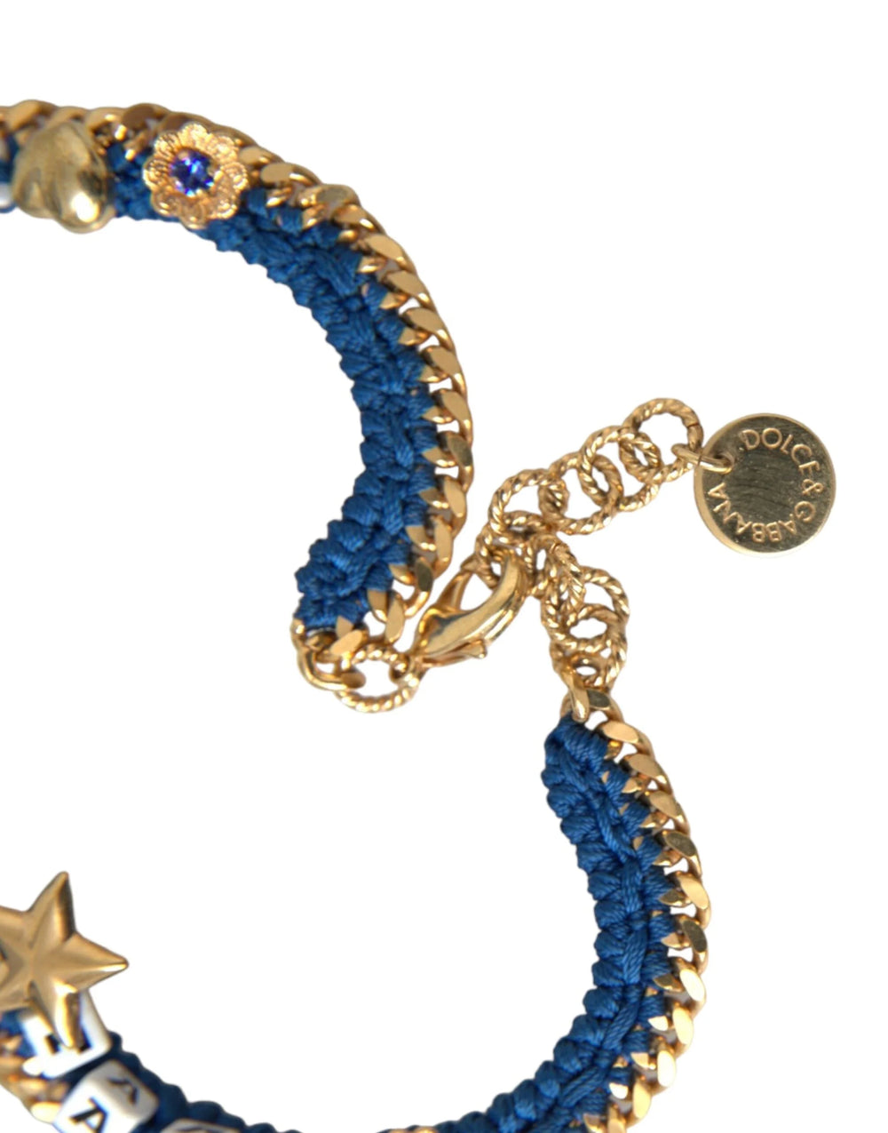 Dolce & Gabbana Gold Tone Brass Chain Iam The Star Bracelet - Bracelets