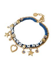 Dolce & Gabbana Gold Tone Brass Chain Iam The Star Bracelet - Bracelets