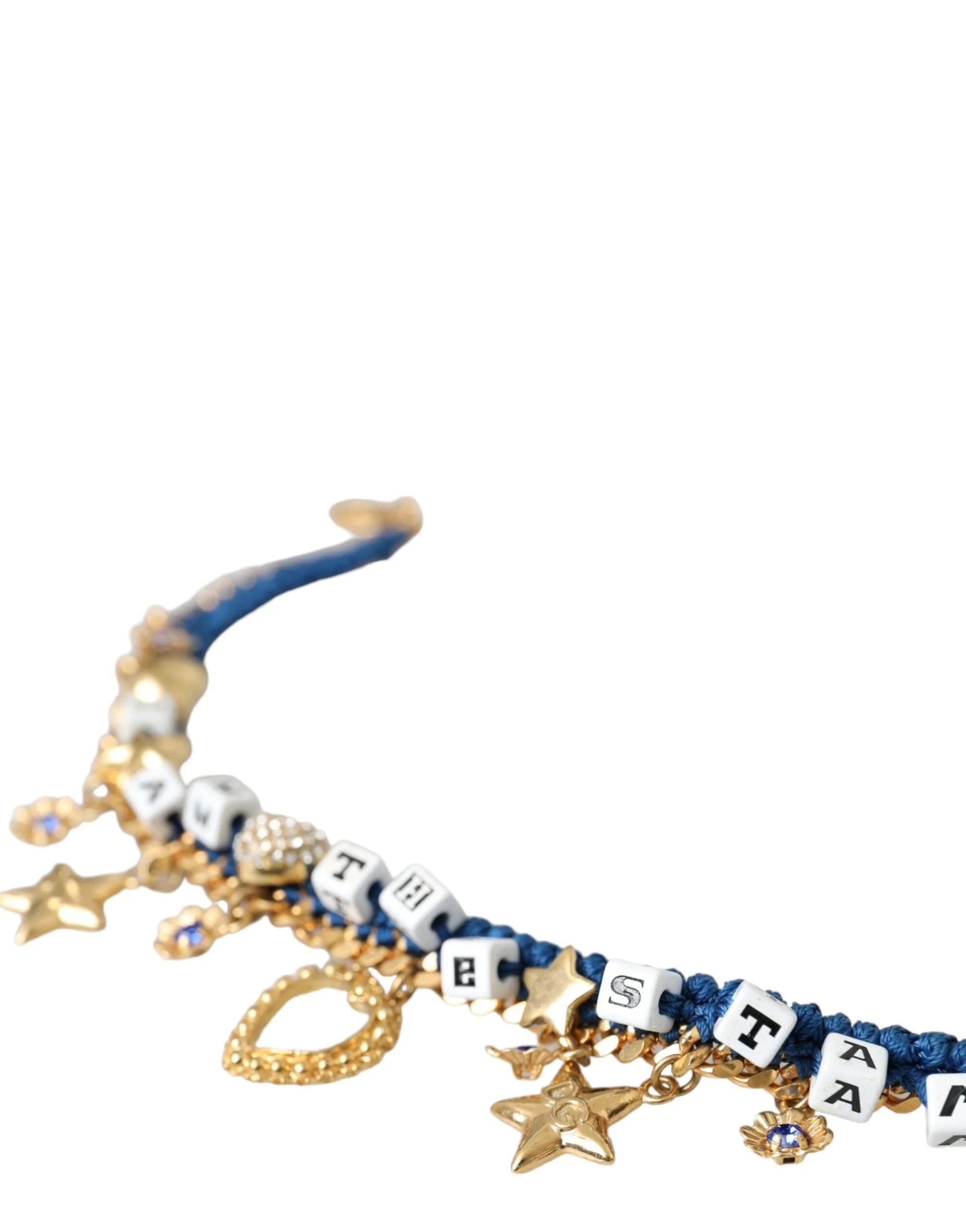 Dolce & Gabbana Gold Tone Brass Chain Iam The Star Bracelet - Bracelets