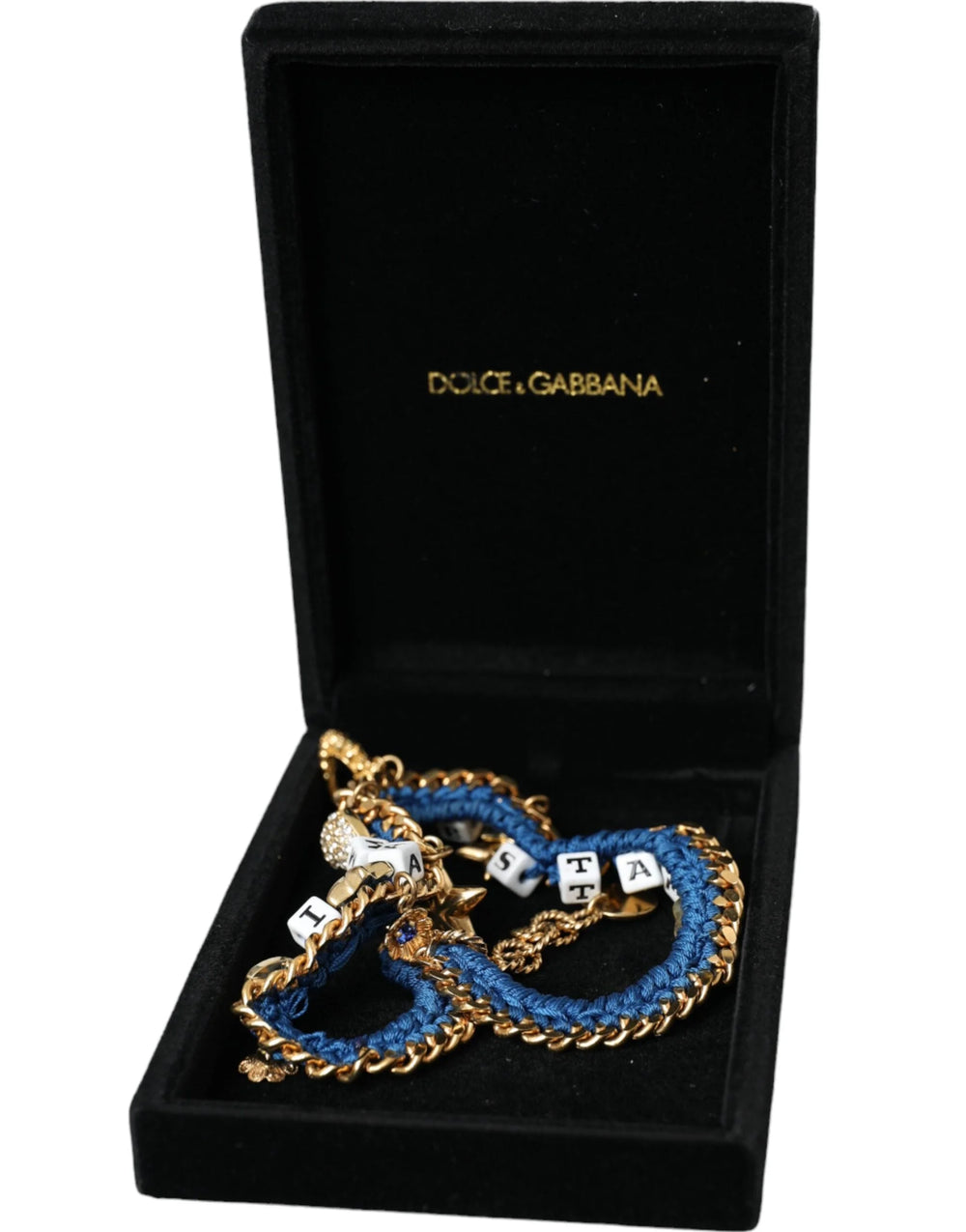 Dolce & Gabbana Gold Tone Brass Chain Iam The Star Bracelet - Bracelets