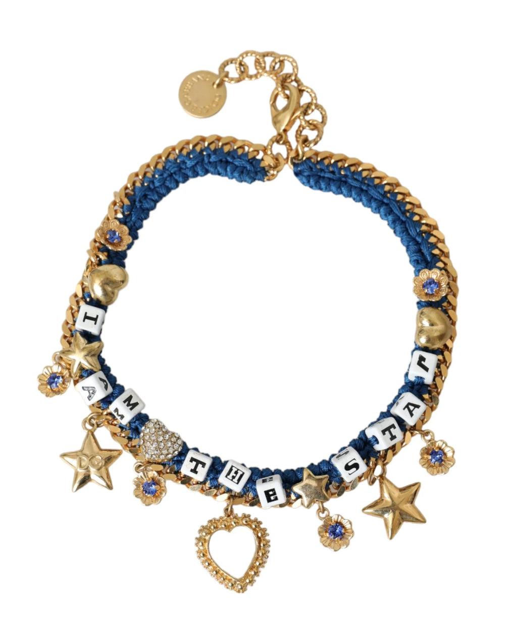 Dolce & Gabbana Gold Tone Brass Chain Iam The Star Bracelet - Bracelets