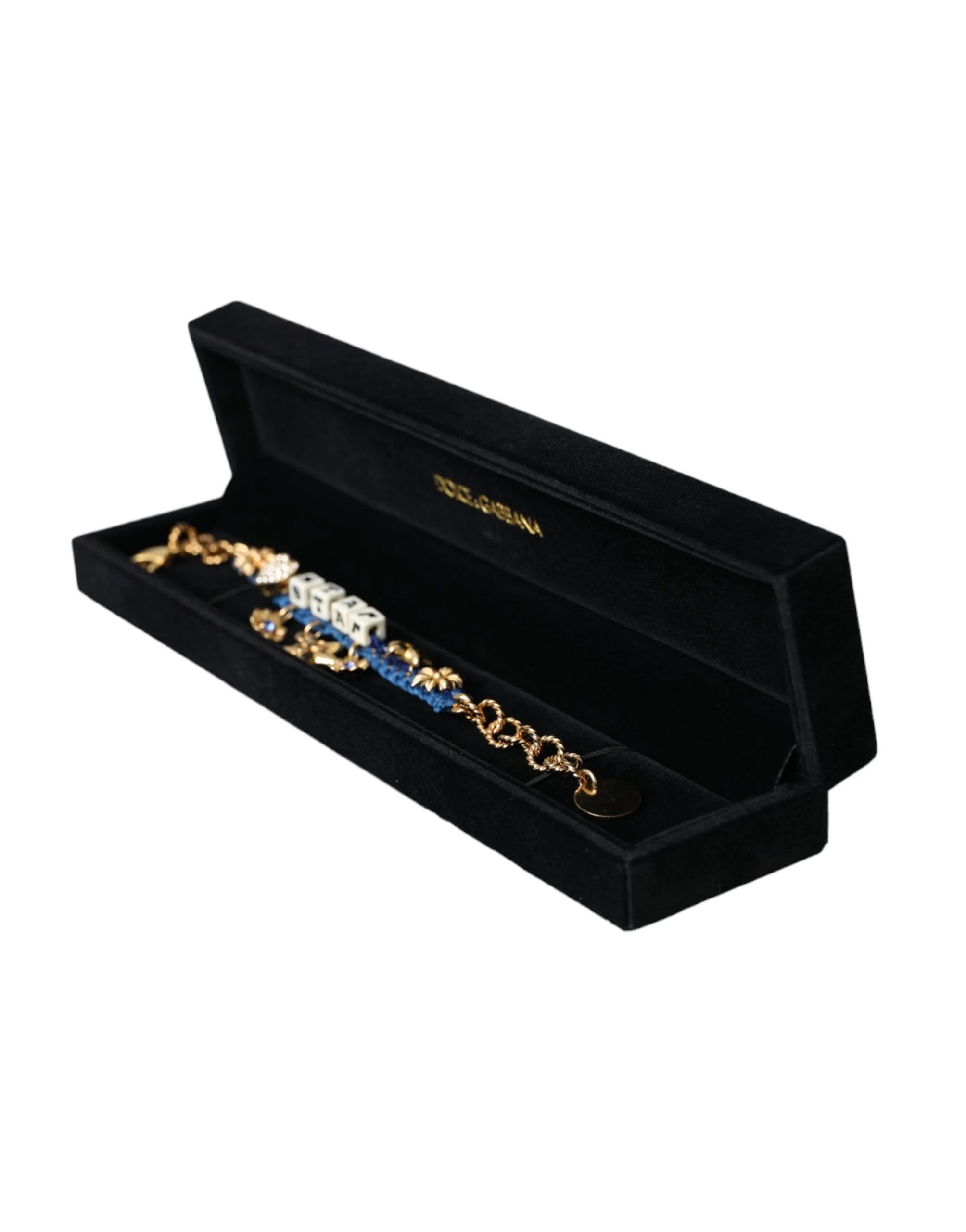 Dolce & Gabbana Gold Tone Brass Chain Star Fashion Bracelet - Bracelets