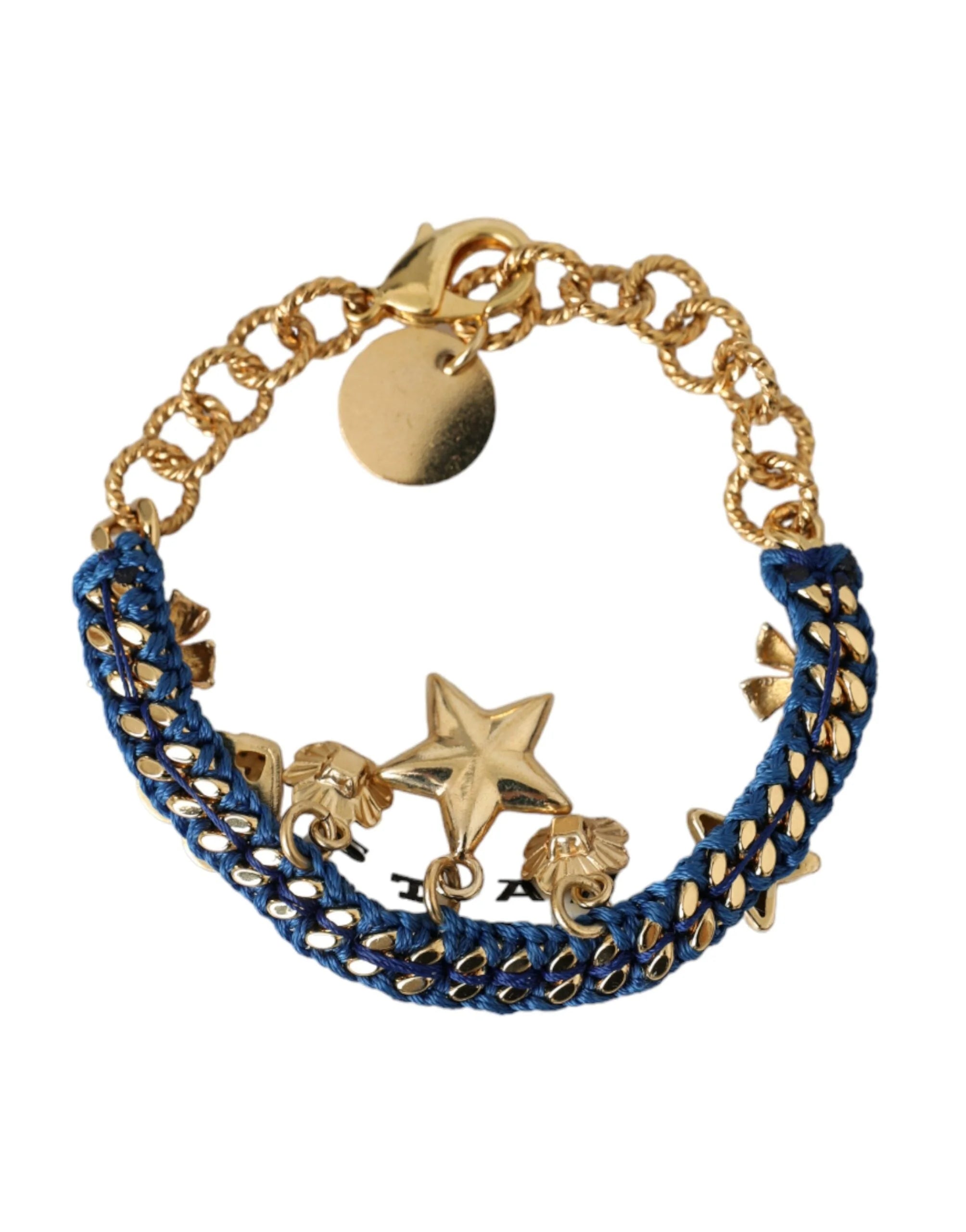 Dolce & Gabbana Gold Tone Brass Chain Star Fashion Bracelet - Bracelets