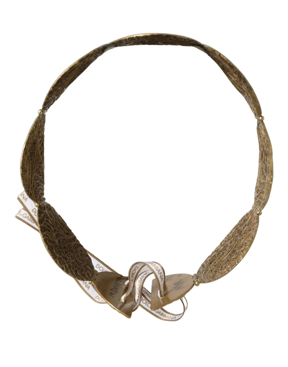 Dolce & Gabbana Gold Tone Brass Coin Metal Waist Cintura Belt - 75 cm / 30 Inches