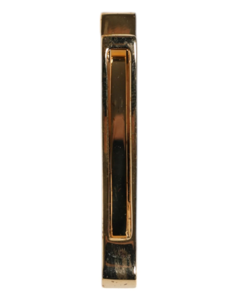Dolce & Gabbana Gold Tone Brass Crystal Branded Accessory Tie Clip Bar - Tie Clips