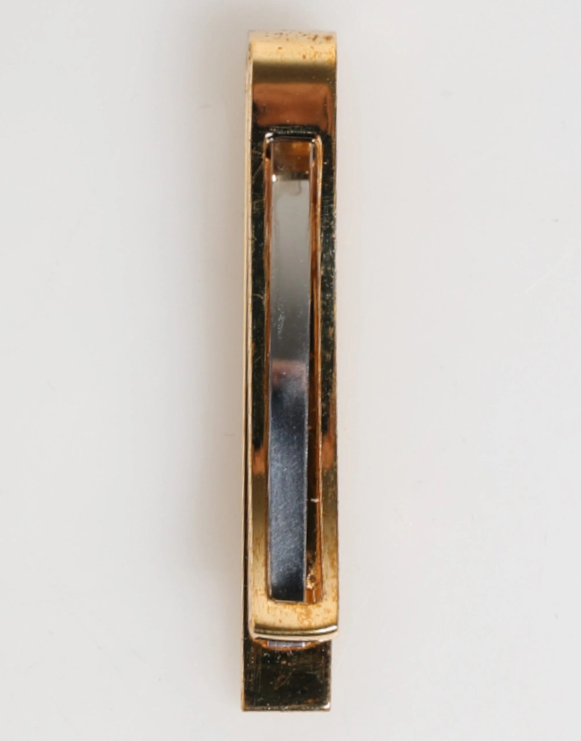 Dolce & Gabbana Gold Tone Brass Logo Branded Men Accessory Tie Clip Bar - Tie Clips