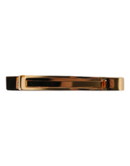 Dolce & Gabbana Gold Tone Brass Logo Branded Tie Clip Bar - Tie Clips