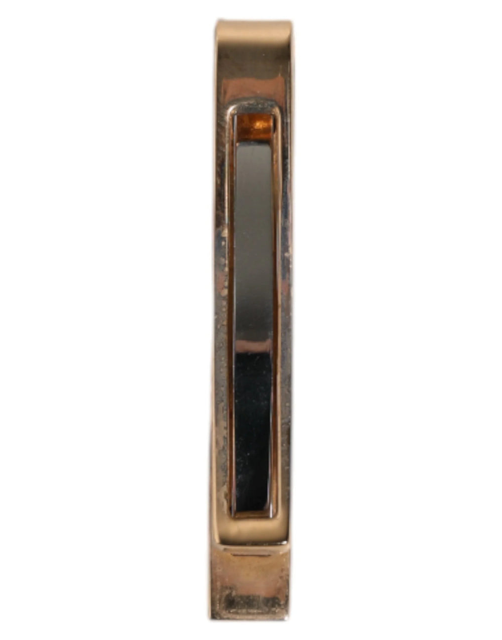 Dolce & Gabbana Gold Tone Brass Logo Branded Tie Clip Bar - Tie Clips