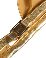 Dolce & Gabbana Gold-Tone Triangle Bikini Top DG Logo Swimwear - IT2 | S