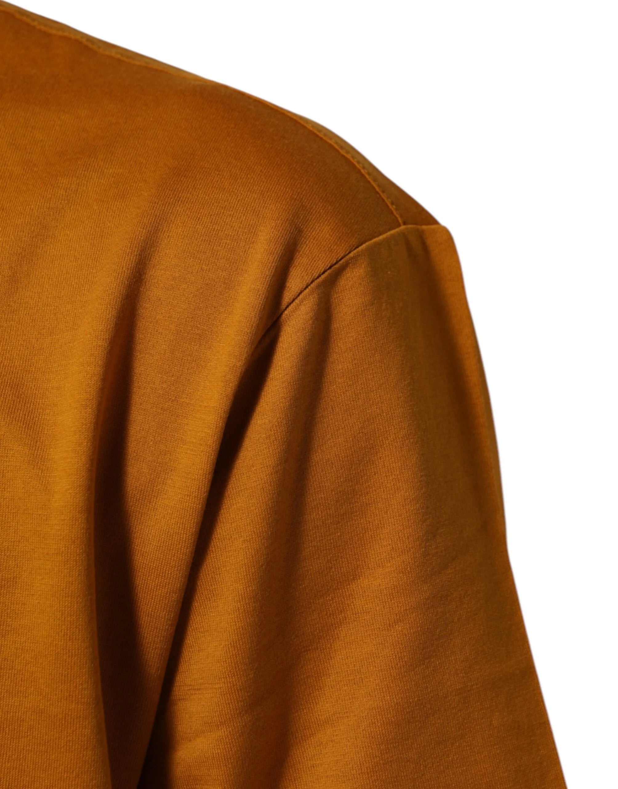 Dolce & Gabbana Golden Brown Crew Neck Short Sleeve T-shirt - IT58 | 3XL - T-Shirts
