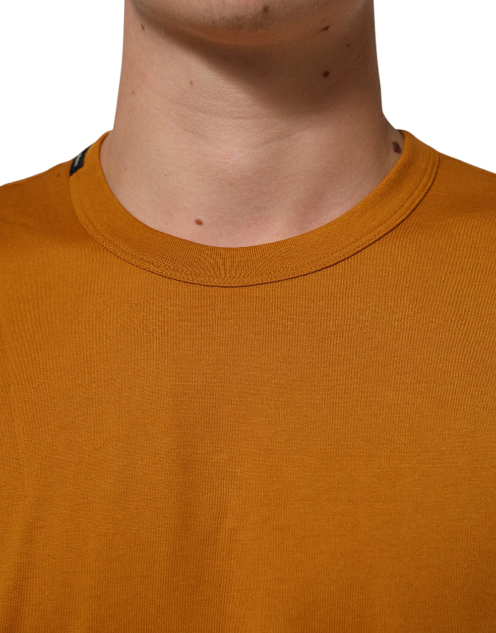 Dolce & Gabbana Golden Brown Crew Neck Short Sleeve T-shirt - IT58 | 3XL - T-Shirts