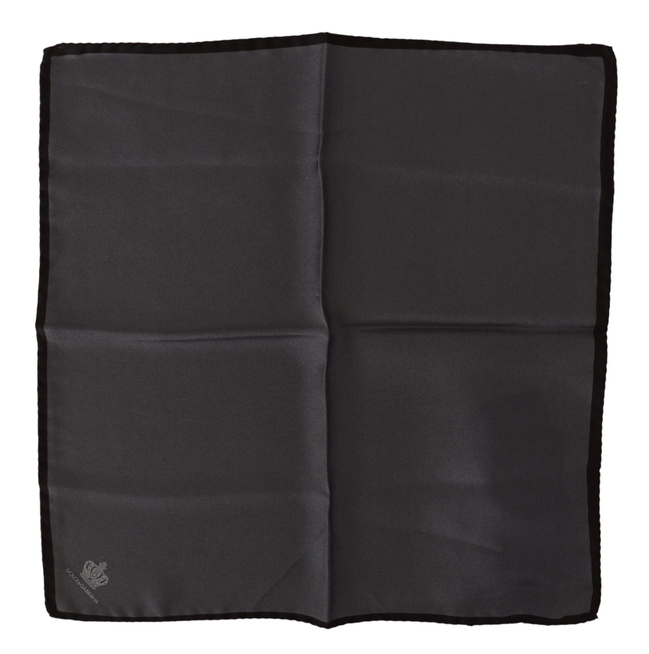 Dolce & Gabbana Gray 100% Silk Square Handkerchief Gray 100% Silk Square Handkerchief - Handkerchiefs