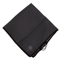 Dolce & Gabbana Gray 100% Silk Square Handkerchief Gray 100% Silk Square Handkerchief - Handkerchiefs