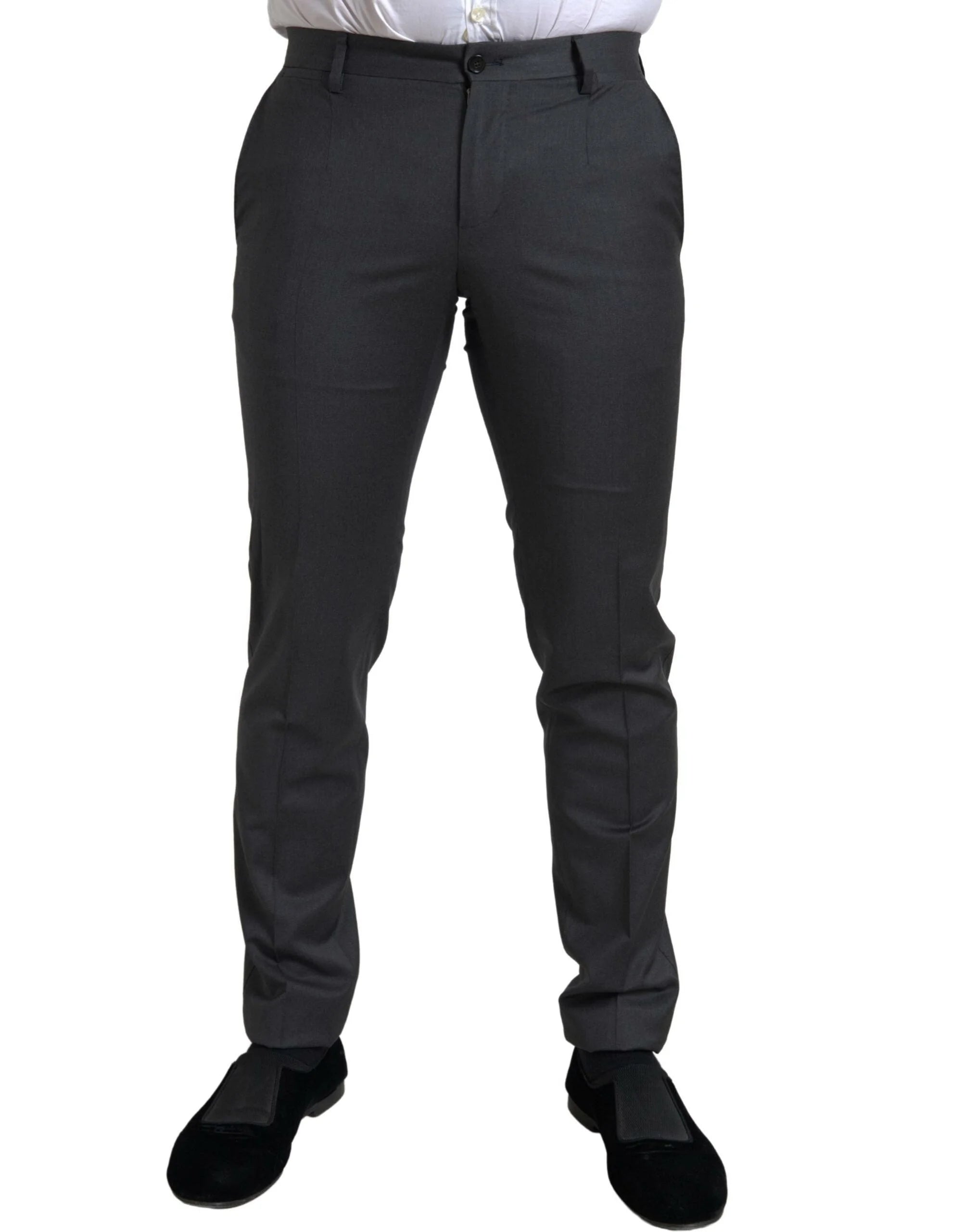 Dolce & Gabbana Gray 2 Piece Double Breasted SICILIA Suit - IT46 | S - Pant Suits