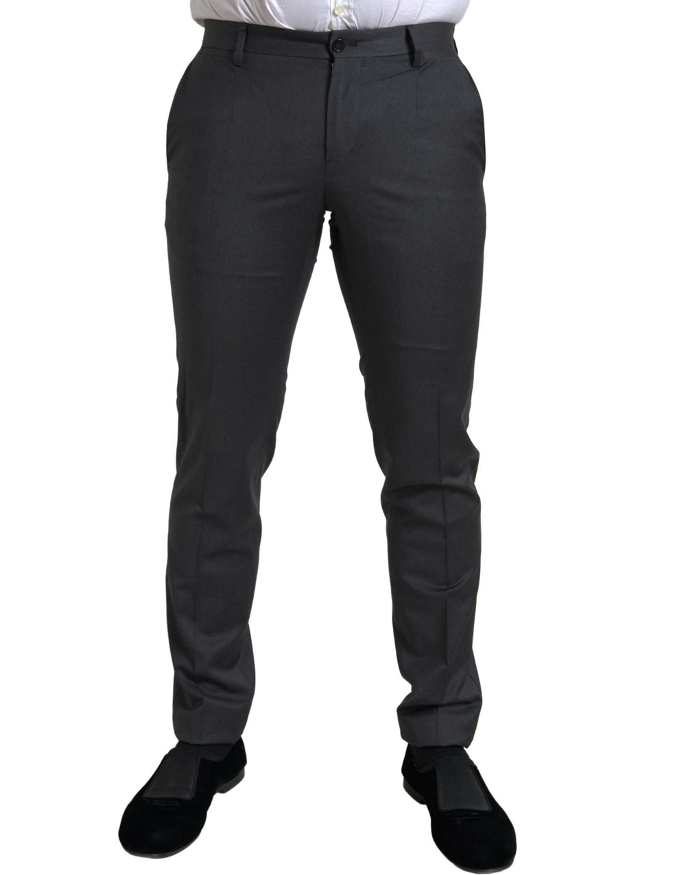 Dolce & Gabbana Gray 2 Piece Double Breasted SICILIA Suit - IT46 | S - Pant Suits