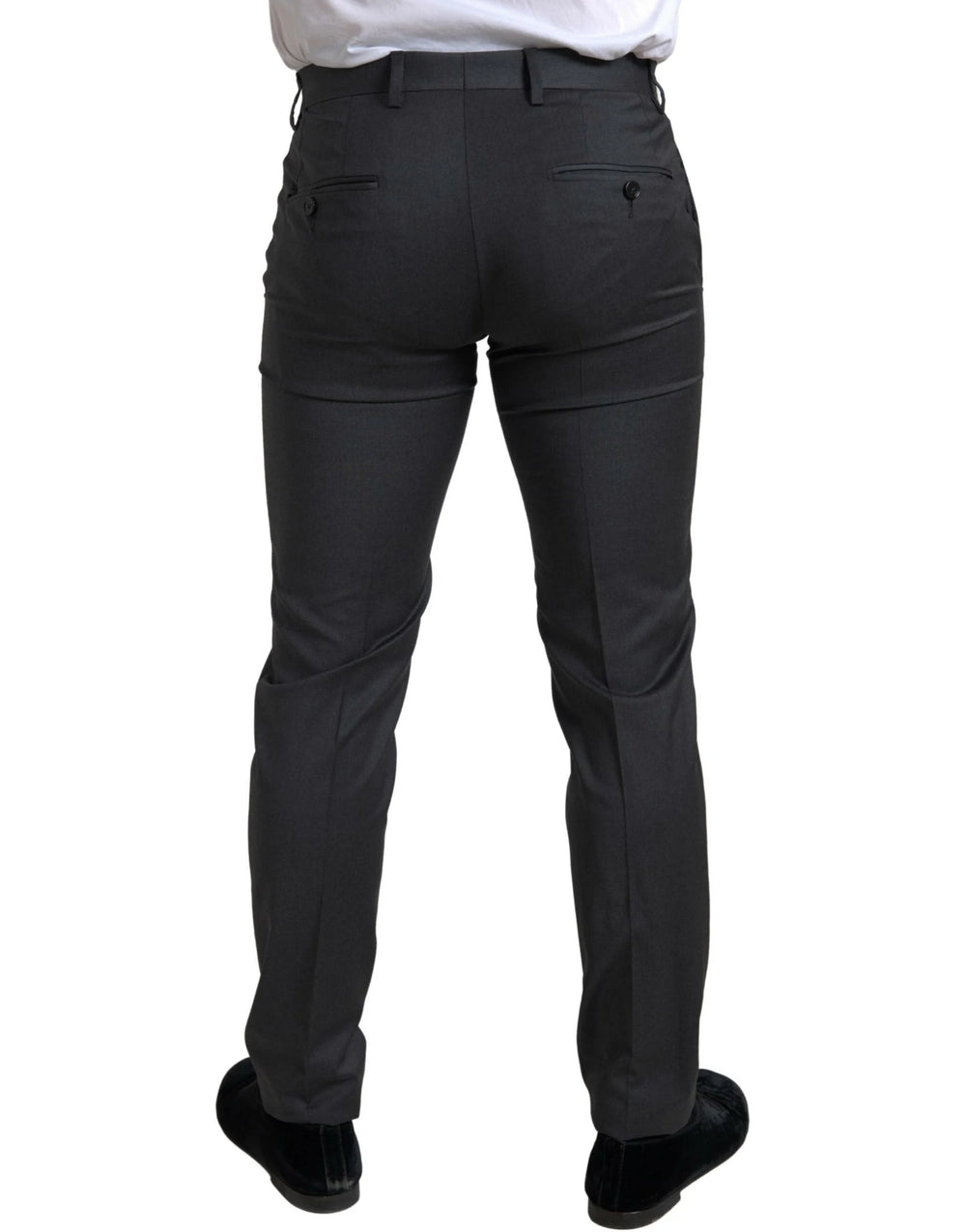 Dolce & Gabbana Gray 2 Piece Double Breasted SICILIA Suit - IT46 | S - Pant Suits