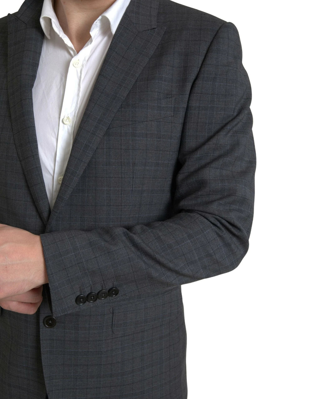 Dolce & Gabbana Gray 2 Piece Single Breasted MARTINI Suit - Pant Suits