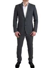 Dolce & Gabbana Gray 2 Piece Single Breasted MARTINI Suit - Pant Suits