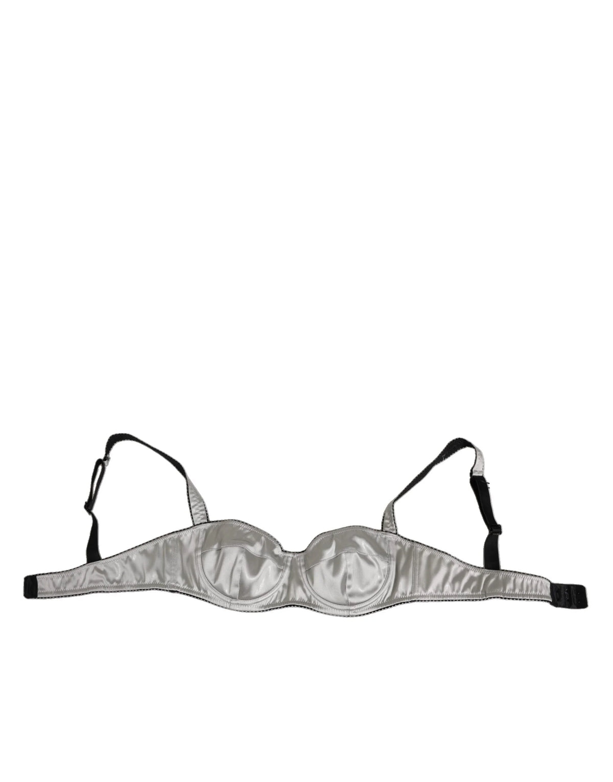 Dolce & Gabbana Gray Acetate Stretch Balconcino Bra Underwear - IT2 | S - Bras