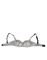 Dolce & Gabbana Gray Acetate Stretch Balconcino Bra Underwear - IT2 | S - Bras