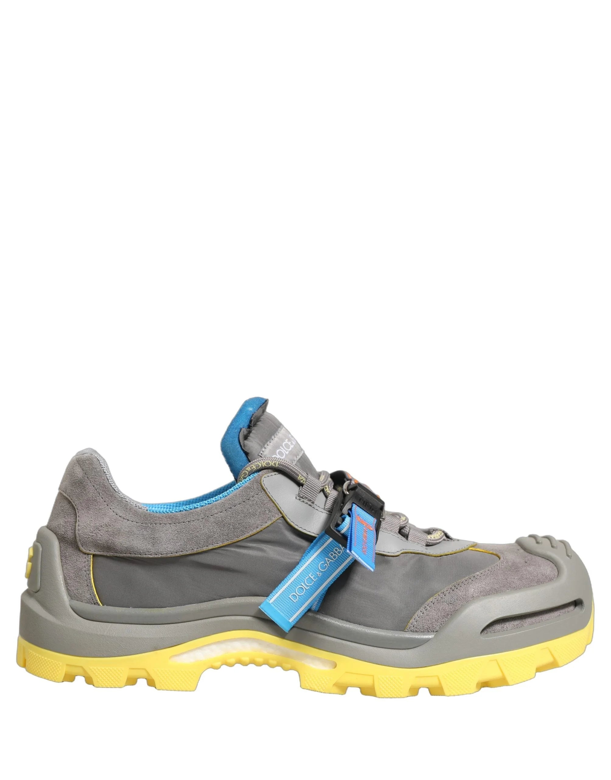Dolce & Gabbana Gray Airmaster Panelled Low Top Men Sneakers Shoes - EU44/US11
