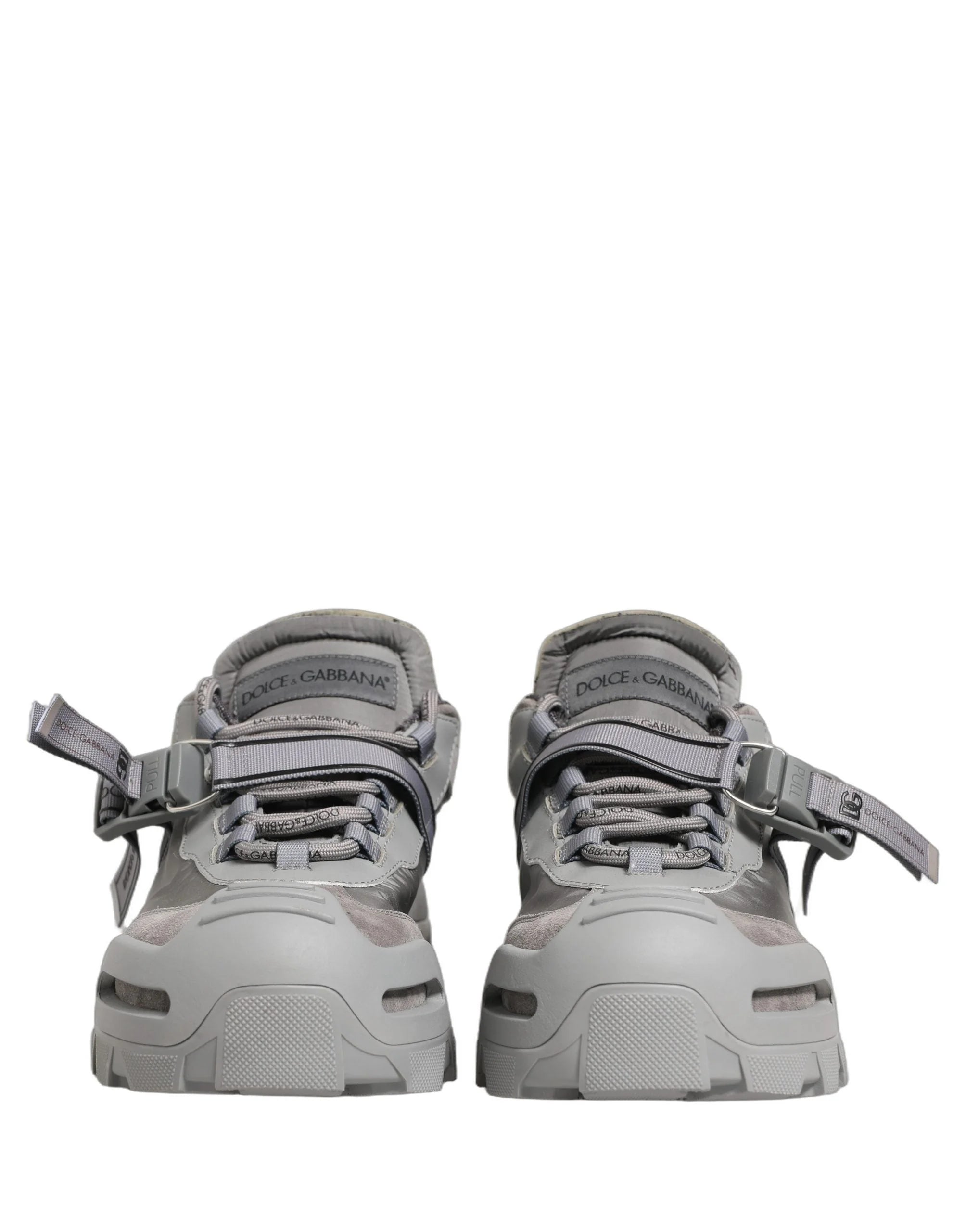 Zapatillas deportivas para hombre Dolce & Gabbana, cuero Airmaster panelado, gris - EU44/US11