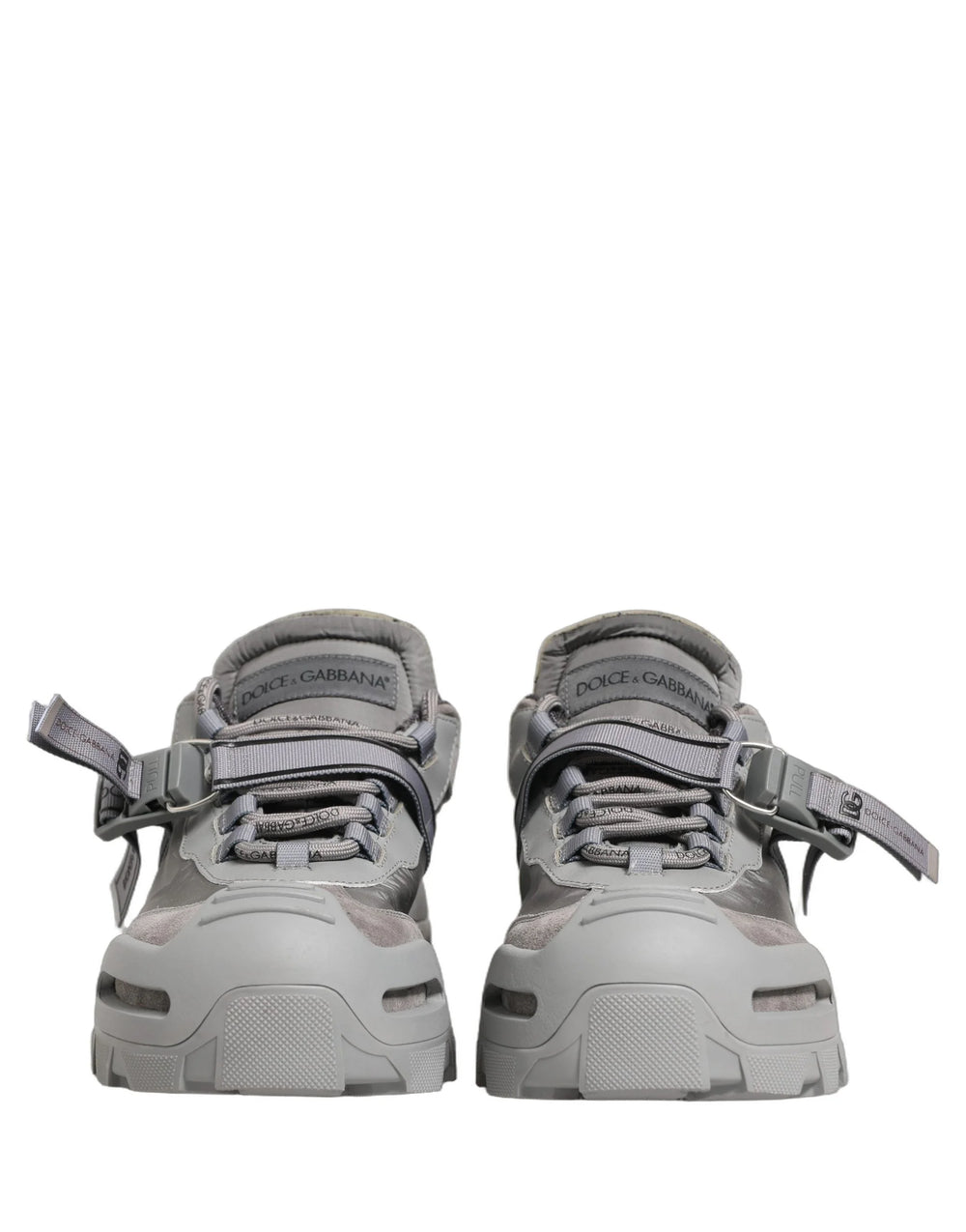 Zapatillas deportivas para hombre Dolce & Gabbana, cuero Airmaster panelado, gris - EU44/US11