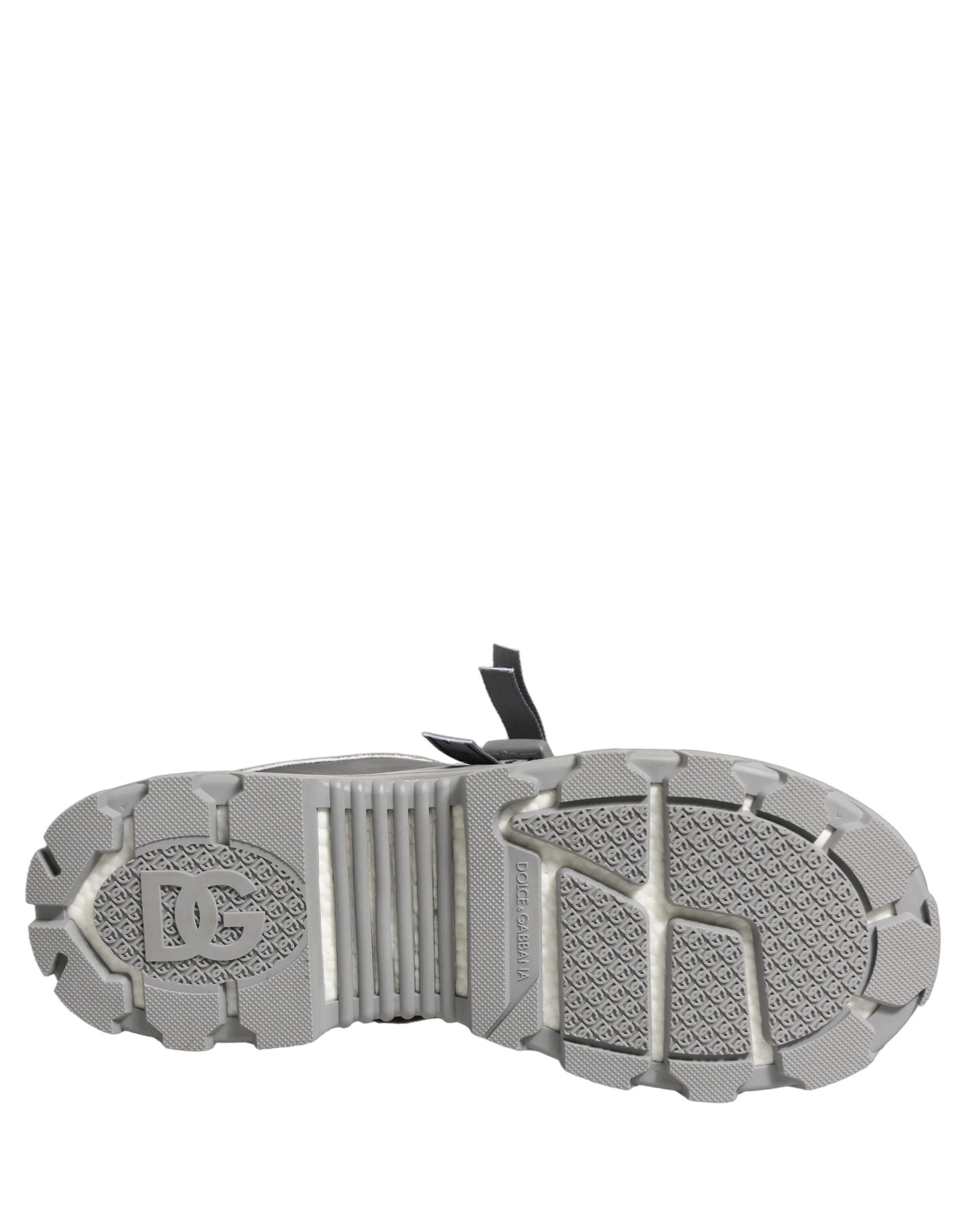 Zapatillas deportivas para hombre Dolce & Gabbana, cuero Airmaster panelado, gris - EU44/US11