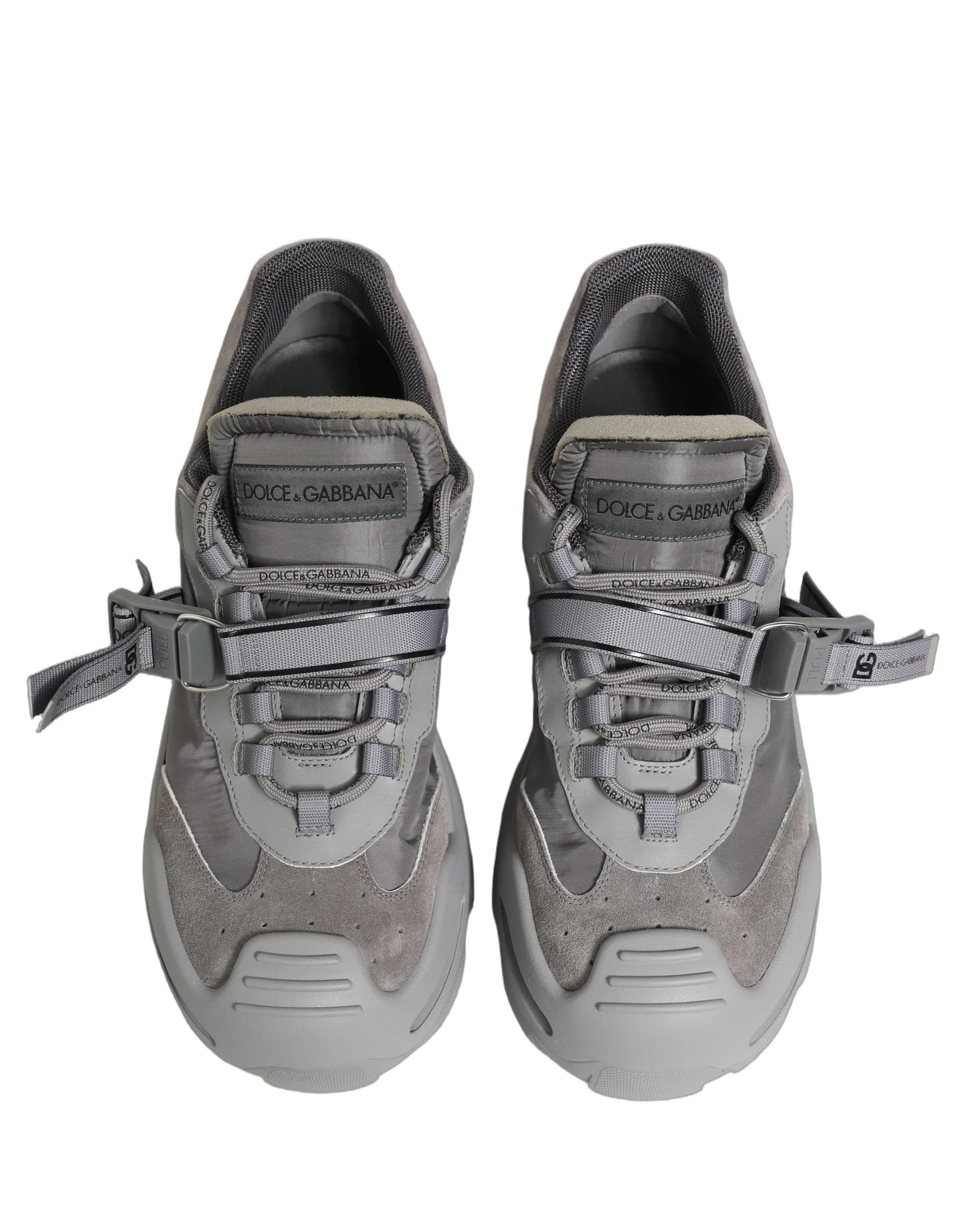 Zapatillas deportivas para hombre Dolce & Gabbana, cuero Airmaster panelado, gris - EU44/US11