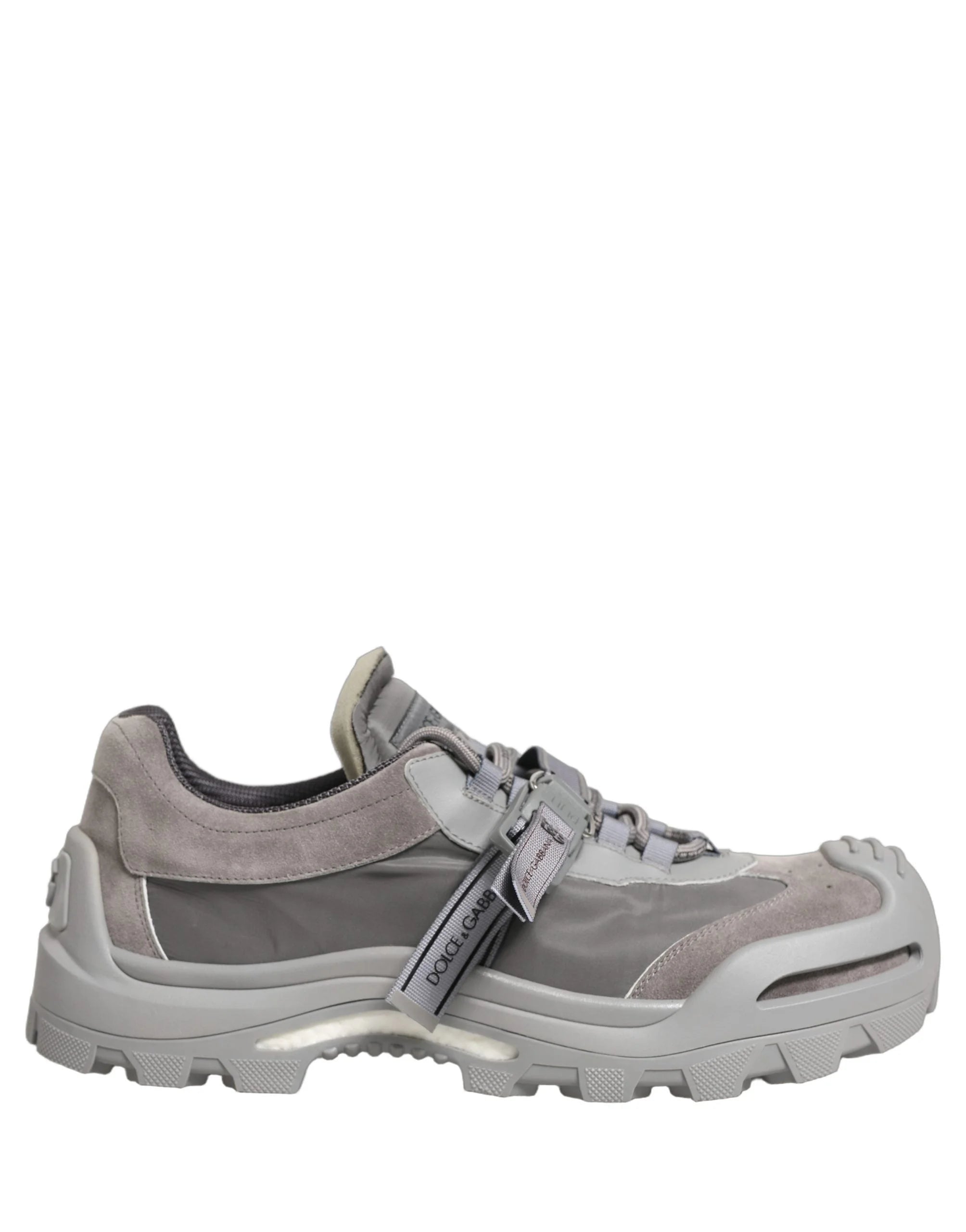 Zapatillas deportivas para hombre Dolce & Gabbana, cuero Airmaster panelado, gris - EU44/US11