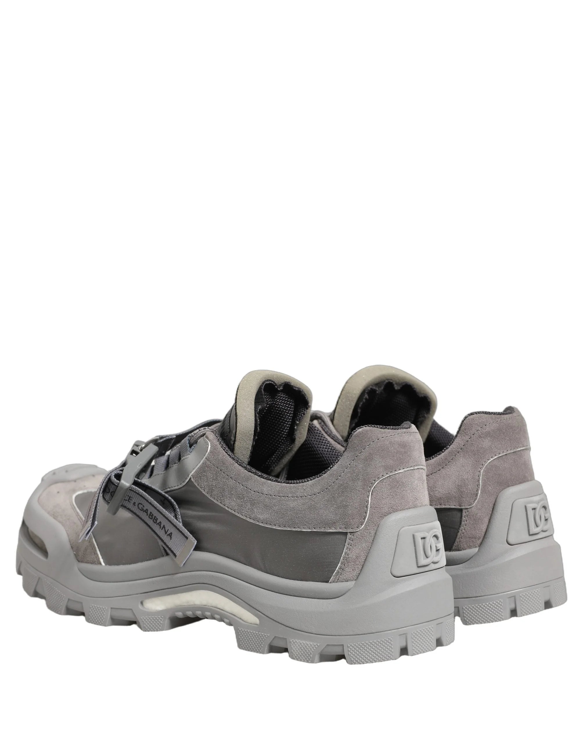Zapatillas deportivas para hombre Dolce & Gabbana, cuero Airmaster panelado, gris - EU44/US11