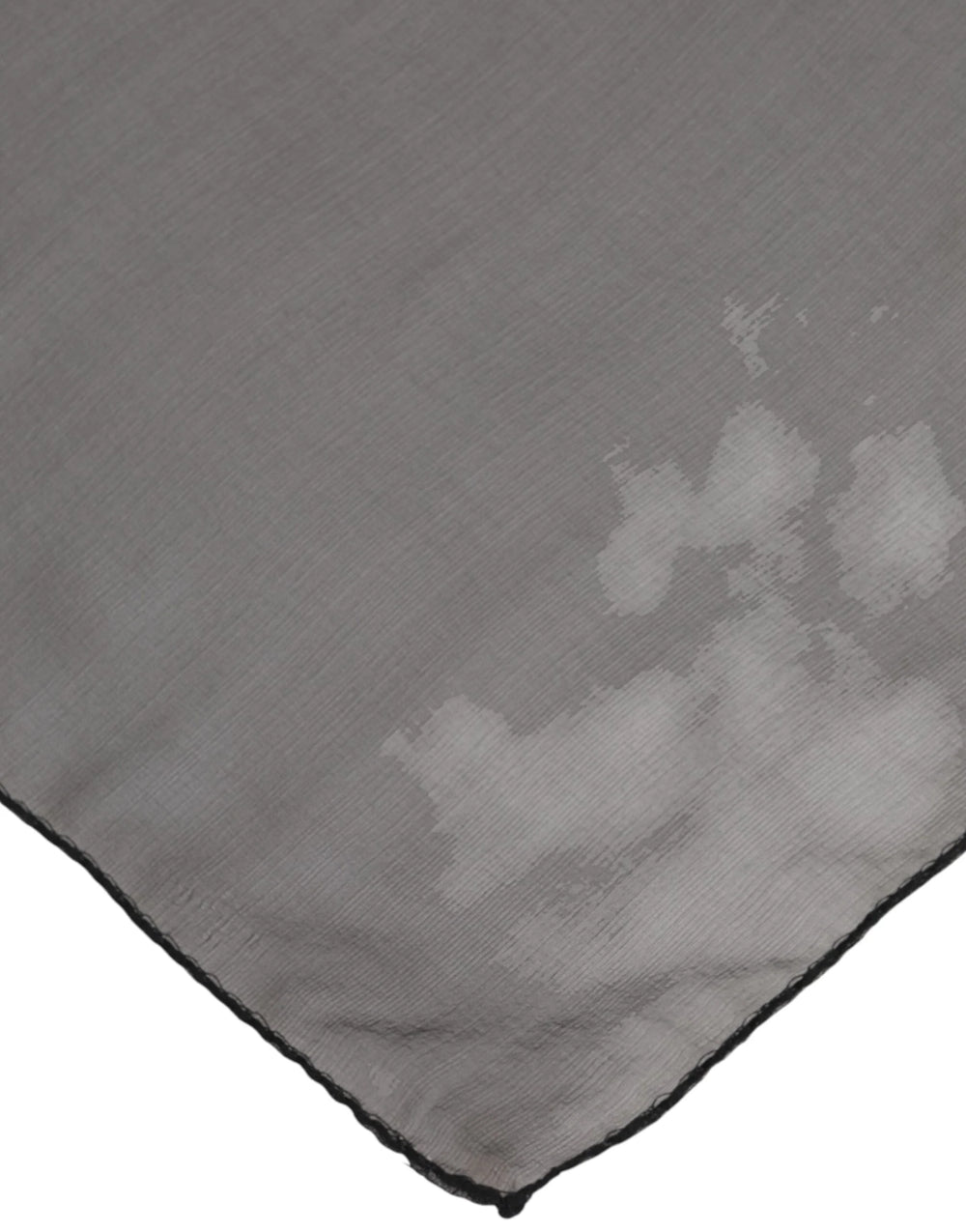 Dolce & Gabbana Gray Black Silk Square Women Foulard Scarf - Scarves & Shawls